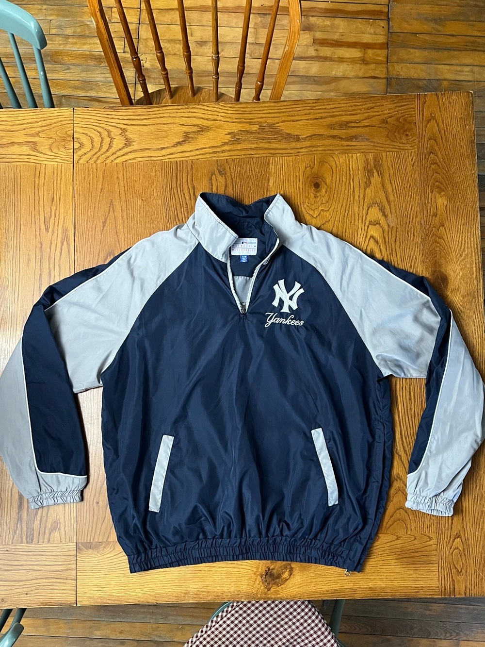 Genuine Merchandise Navy and Light Gray Yankees Jacket